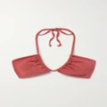 Mara Hoffman - + Net Sustain Yayi Halterneck Bikini Top - Red - small