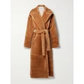 Nanushka - Carian Oversized Belted Faux Fur Coat - Camel - x small