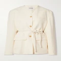 Nanushka - Fem Belted Cady Jacket - Cream - xx small
