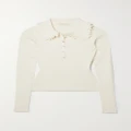 Ulla Johnson - Liese Ruffled Ribbed-knit Sweater - White - x large