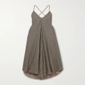 lemlem - + Net Sustain Aluna Printed Asymmetric Charmeuse Maxi Dress - Brown - large
