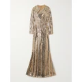 Elie Saab - Sequined Tulle Gown - Gold - FR36
