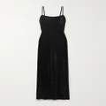 Alexander Wang - Crystal-embellished Jersey Midi Dress - Black - x small