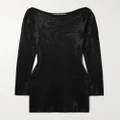 Alexander Wang - Crystal-embellished Jersey Mini Dress - Black - small