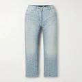 Balmain - Denim-jacquard High-rise Straight-leg Jeans - Blue - FR36