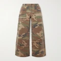 R13 - Camouflage-print Cotton-twill Pants - Army green - 27