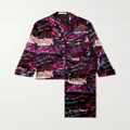 Olivia von Halle - Lila Printed Silk-satin Pajama Set - Pink - x large