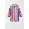 Missoni - Striped Cotton And Silk-blend Voile Shirt - Multi - small