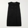 Max Mara - Plava Double-breasted Wool And Cashmere-blend Vest - Black - UK 4