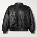 WARDROBE.NYC - Leather Bomber Jacket - Black - medium