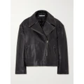 Acne Studios - Distressed Leather Biker Jacket - Black - EU 36