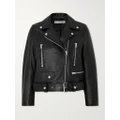 Acne Studios - Belted Leather Biker Jacket - Black - EU 32