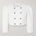 Alessandra Rich - Double-breasted Bouclé-tweed Jacket - White - IT38