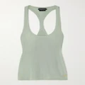 TOM FORD - Ribbed-knit Tank - Green - IT38