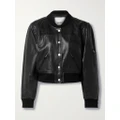 Isabel Marant - Adriel Leather Bomber Jacket - Black - FR34