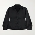 Helmut Lang - Cutout Silk-blend Shirt - Black - large