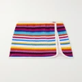 Missoni - Mare Striped Cotton-blend Terry Mini Skirt - Multi - IT40