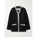 Valentino Garavani - Embellished Metallic Tweed Jacket - Black - IT36