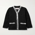 Valentino Garavani - Embellished Metallic Tweed Jacket - Black - IT44