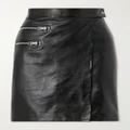 TOM FORD - Zip-detailed Textured-leather Skirt - Black - IT42