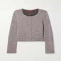 Altuzarra - Welles Sequin-embellished Knitted Cardigan - Silver - x large