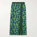 Diane von Furstenberg - Latrice Wrap-effect Floral-print Crepe Maxi Skirt - Green - US0