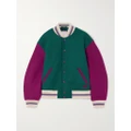Acne Studios - Color-block Padded Wool-blend Felt Jacket - Green - xx small