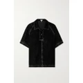 Loewe - Cotton-blend Polo Shirt - Black - FR40