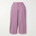 Tory Burch - Wool-blend Wide-leg Pants - Pink - US2