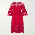 Miguelina - + Net Sustain Cotton Midi Dress - Red - XS/S