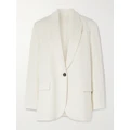 Brunello Cucinelli - Single-breasted Herringbone Cotton And Linen-blend Blazer - White - IT40