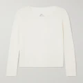 Proenza Schouler - Tina Cutout Organic Cotton And Mulberry Silk-blend Sweater - White - large