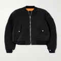 Dion Lee - Oversized Twill Bomber Jacket - Black - small