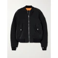 Dion Lee - Oversized Twill Bomber Jacket - Black - small
