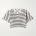 Brunello Cucinelli - Striped Metallic Wool And Cashmere-blend Polo Shirt - Multi - xx small
