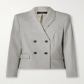 Theory - Double-breasted Wool-blend Blazer - Gray - US4