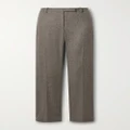Veronica de Piante - Riley Herringbone Pinstriped Wool And Cashmere-blend Wide-leg Pants - Beige - IT38