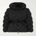 Moncler - Adonis Belted Hooded Quilted Ripstop Down Jacket - Black - 0