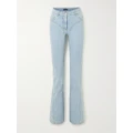 Mugler - Crystal-embellished Flared Jeans - Blue - FR34