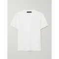 Proenza Schouler - Talia Embossed Organic Cotton-jersey T-shirt - White - x small