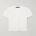 Proenza Schouler - Talia Embossed Organic Cotton-jersey T-shirt - White - medium