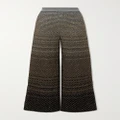 Missoni - Sequined Striped Metallic Crochet-knit Wide-leg Pants - Multi - IT38