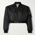 Versace - Cropped Shell Bomber Jacket - Black - IT38