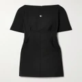 Givenchy - Embellished Wool And Mohair-blend Mini Dress - Black - FR36