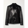 Brunello Cucinelli - Leather Blazer - Black - IT46