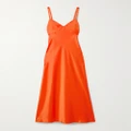 Polo Ralph Lauren - Satin Maxi Dress - Orange - US0