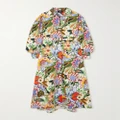Etro - Belted Floral-print Cotton-poplin Maxi Shirt Dress - Multi - IT44