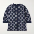 Gucci - Reversible Jacquard-knit Wool-blend Cardigan - Blue - XS