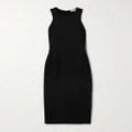 Max Mara - Vetta Woven Midi Dress - Black - UK 10