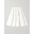 Nina Ricci - Ruffled Recycled-taffeta Skirt - White - FR36